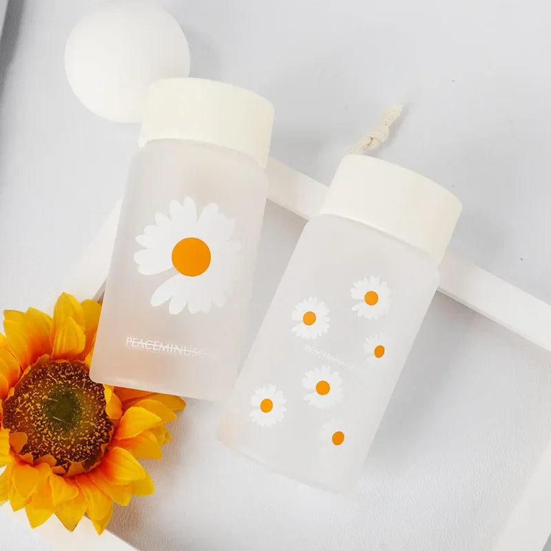 Water Bottle Portable Vacuum Flasks Summer Stainless Steel Thermos Bottle Kawaii Drink Items Plastic