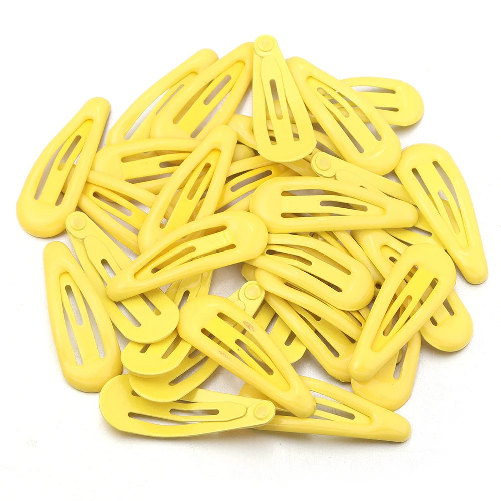 30pcs 3cm Colorful BB Hair Clips Girls Water Drop Shape Hairpin Cute Princess Barrett alternate view
