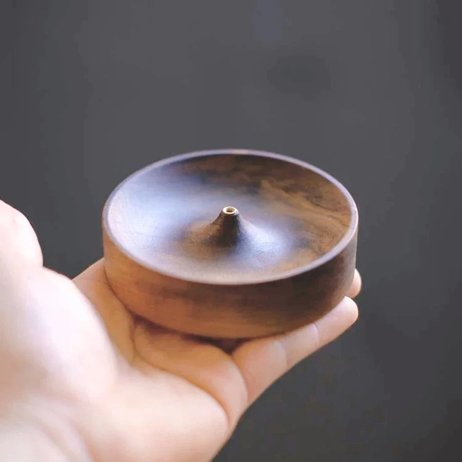 Solid Wood Incense Stick Holder | Handmade Tea Ceremony Incense Burner Tray