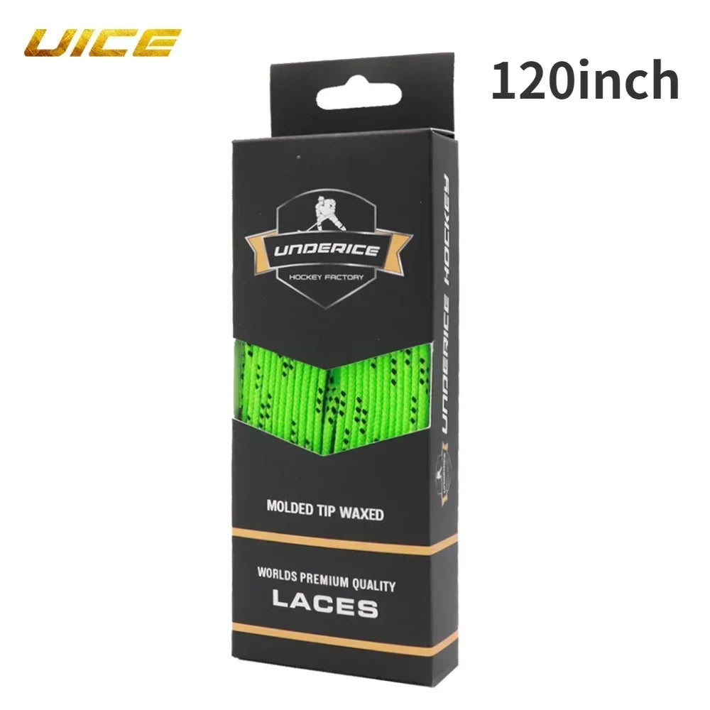 UICE Ice Hockey Shoelaces Box-Packed Ice Hockey Skate Laces 84/96/108/120in Dual Laye alternate view