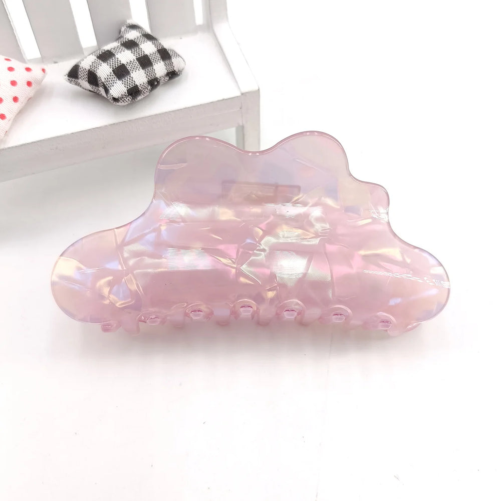 Fantasy Color Mermaid Color Cloud Shape Hair Clip Grab Clip Imitation Acetate Hair Cl alternate view