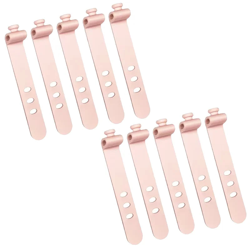 5/10pcs Cable Organizer Clip Strap Silicone Strap Line Storge Holder Cable Wire Wrap alternate view
