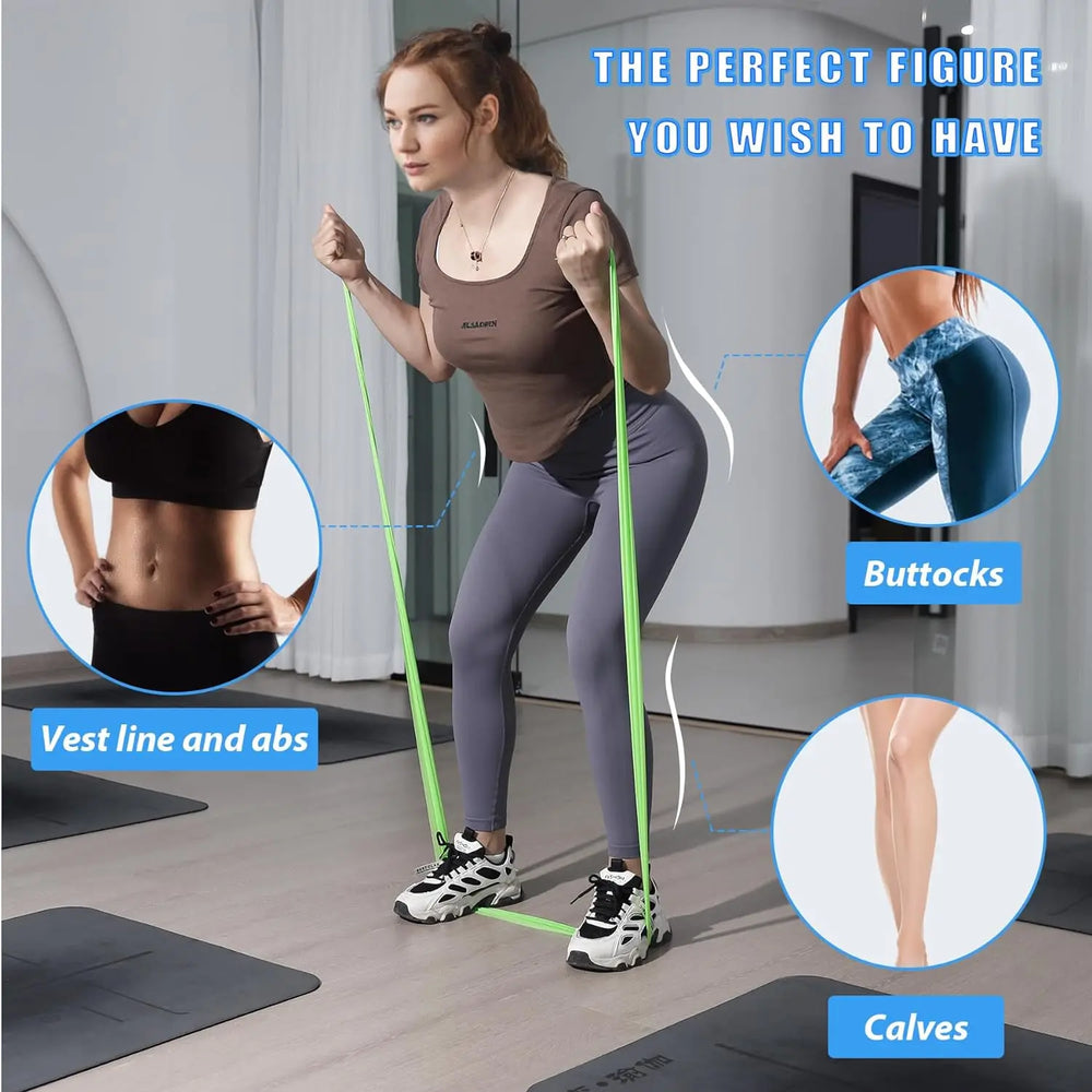Yoga Physiotherapy Elastic Band | Gym Resistance Band for Pilates and Stretching lifestyle view