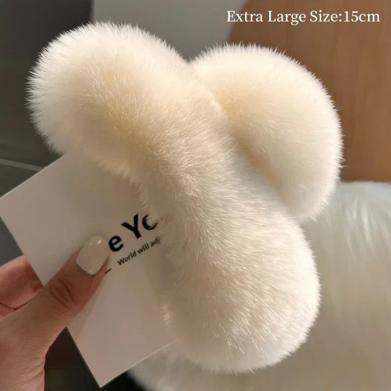 Hair Furry Claw Accessories for Women Clip Pinzas Para El Pelo Korean Fashion Headband Clips Pin Pinzas Pelo Hairclip Haarklem