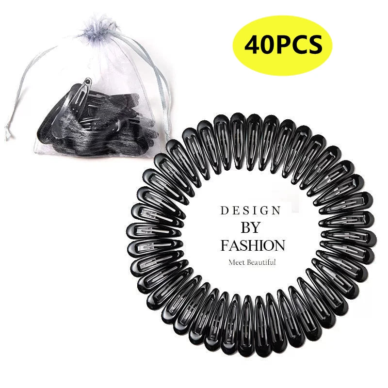 40PCS to 10PCS Hair Clips Girls Cute Candy color Hair Accessories Candy Color Style Hair detail view
