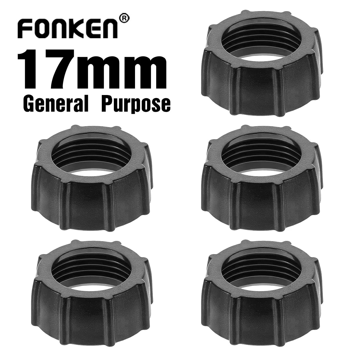 5pcs/lot Bracket Nut for 17MM Ball Head Car Mobile Phone Stand Screw Nut Fixing Clip Ring Locking Ho
