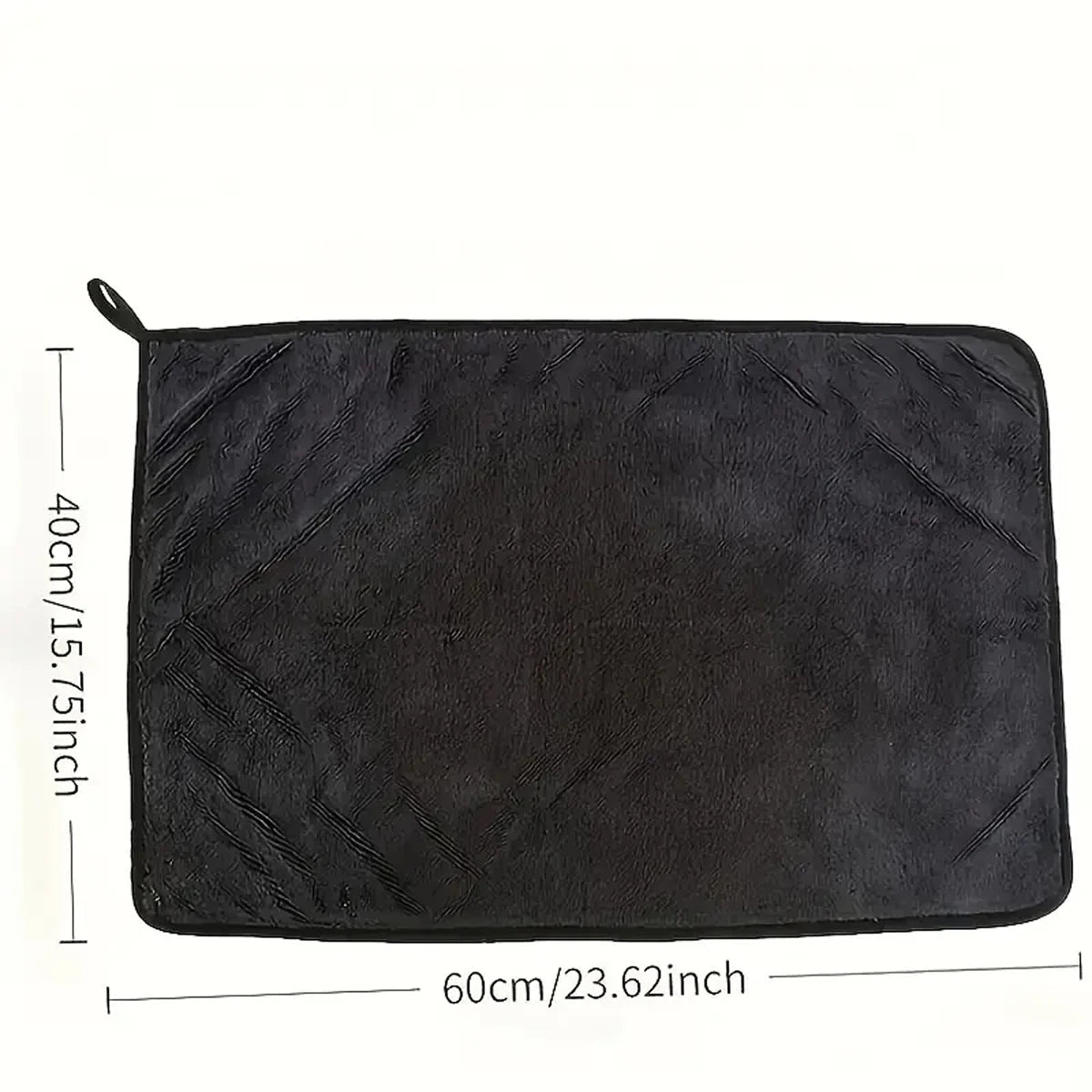 Dark Gray Car Microfiber Towel 60 x 90 cm