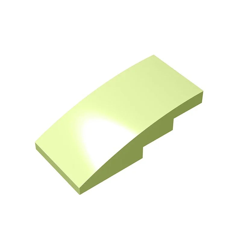 Slope, Curved 4 x 2 Building Block (Gobricks GDS-660) | Compatible with Lego 93606 Pa alternate view