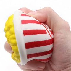 Popcorn Squeeze Toys Kawaii Food Fries Chips Milk Box Slow Rising Soft Squeeze Toy Fun G detail view