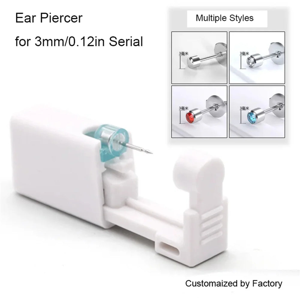 EVISPOL 1Pc Cartilage Tragus Helix Piercing Gun Disposable Sterile Ear Piercing Kit N alternate view