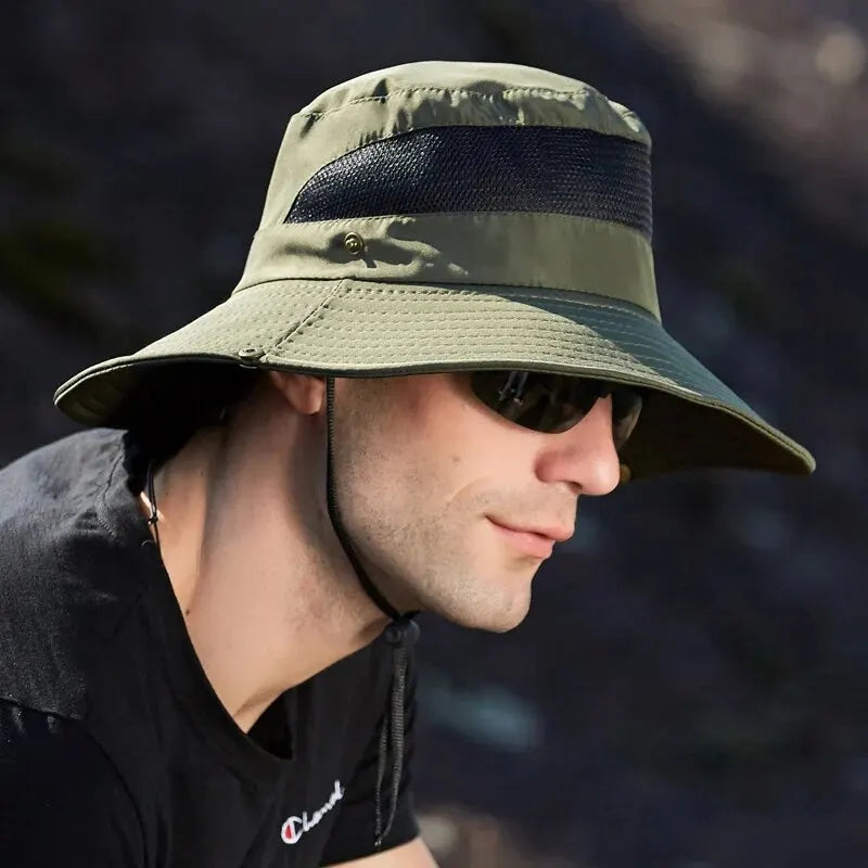 Summer Breathable Fisherman Hat | Unisex Outdoor Sun Hat detail view