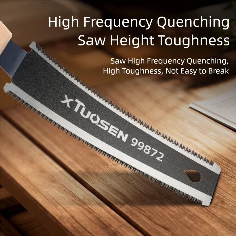 6-Inch Double-Sided Hand Saw | Flexible Flush Cutting Saw for Woodworking detail view