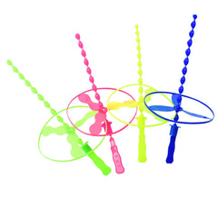 10/20pcs Colorful Bamboo Dragonfly Plastic Hand Push Flying Toys Kids Birthday Party Fav detail view
