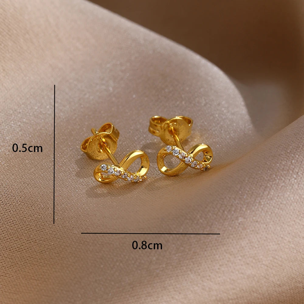 2026 New Hot Sale Blue Zircon Earrings for Women with European and American Style F additional angle