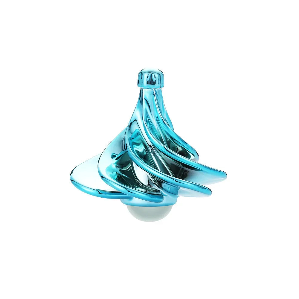 Wind Up Desktop Toy | Rotating Kinetic Spinner Fidget Stress Relief Gift alternate view