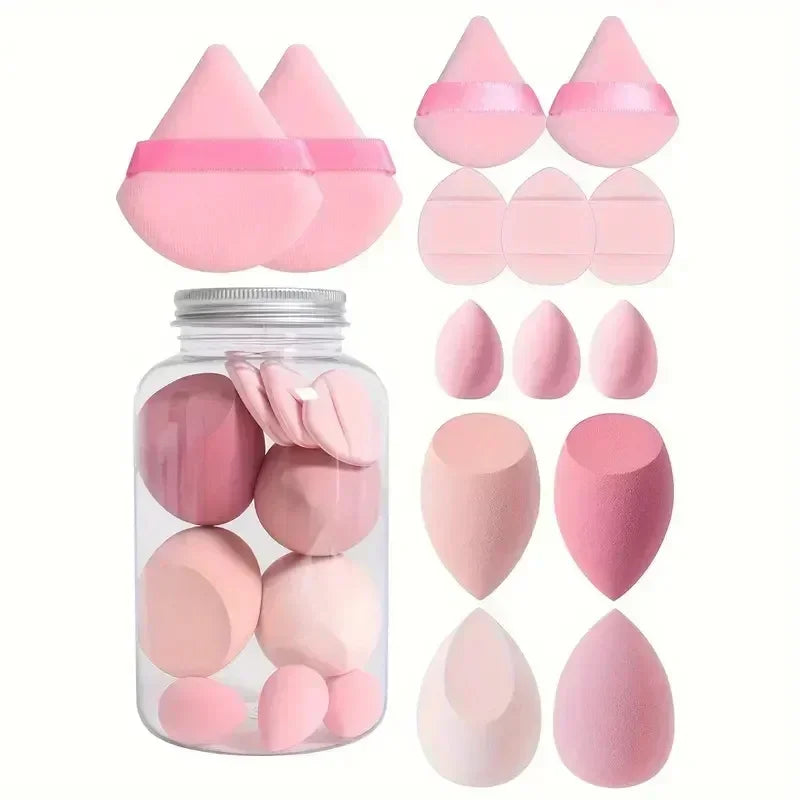 12/14Pcs Makeup Sponge Set | Latex-Free Beauty Blender Kit close-up view