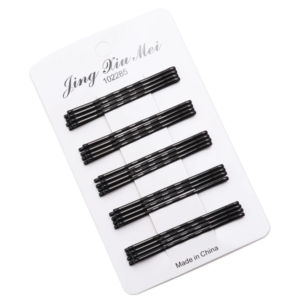 20pcs/lot Colorful Hairpins Metal U-Shaped Hair Clips 6cm Wave Bobby Pins Hairgrip Fo alternate view