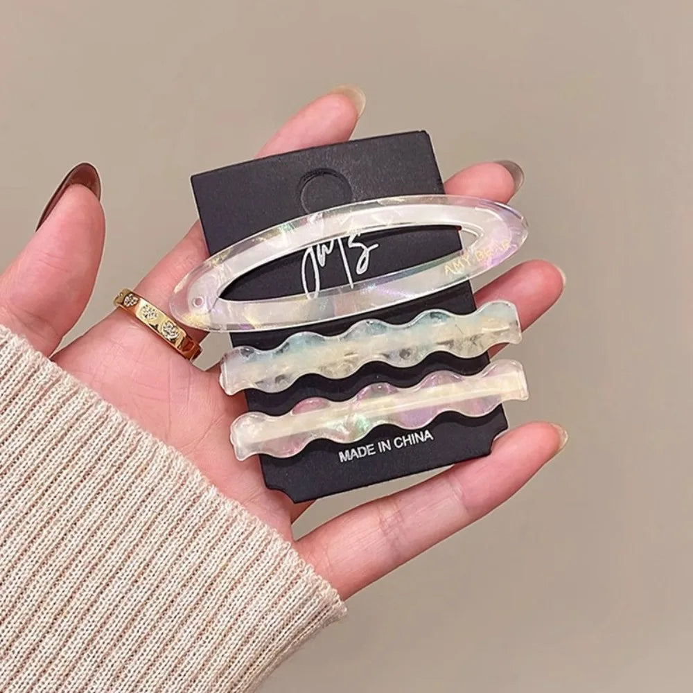 Creative Alloy Acetate Hairpin Set Duckbill Clip Barrettes Cute Hair Clip Korean Style G detail view