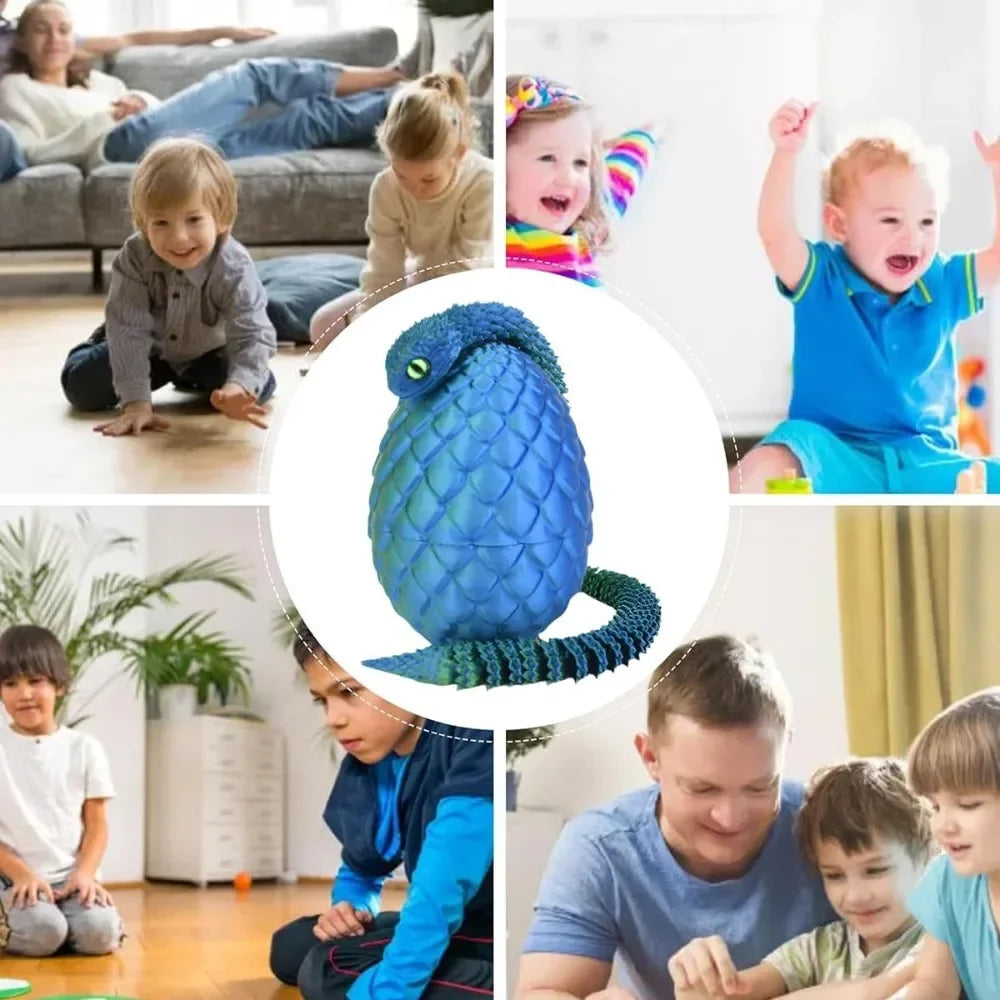 3D Printed Snake with Egg Joint Mobility Simulate Snake Ornament Desktop Home Animal lifestyle view