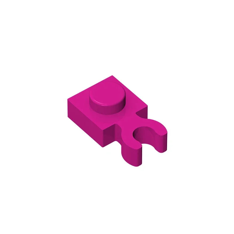 Gobrick GDS-814 PLATE 1X1 W. HOLDER | Building Block for DIY Creations additional angle