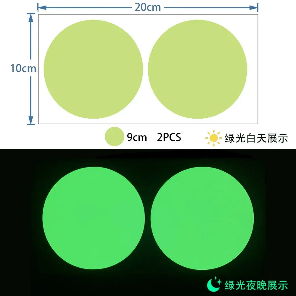 Glow in the Dark Wall Stickers | Luminous Dots Decals for Kids Room detail view