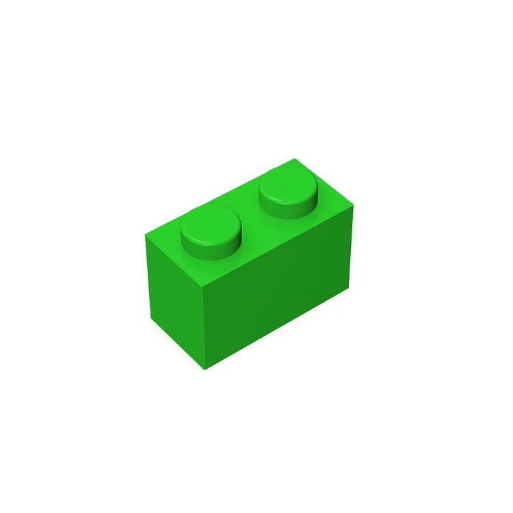 Educational Assemblage Gobricks Brick 1 x 2 without Bottom Tube | Compatible with Leg lifestyle view