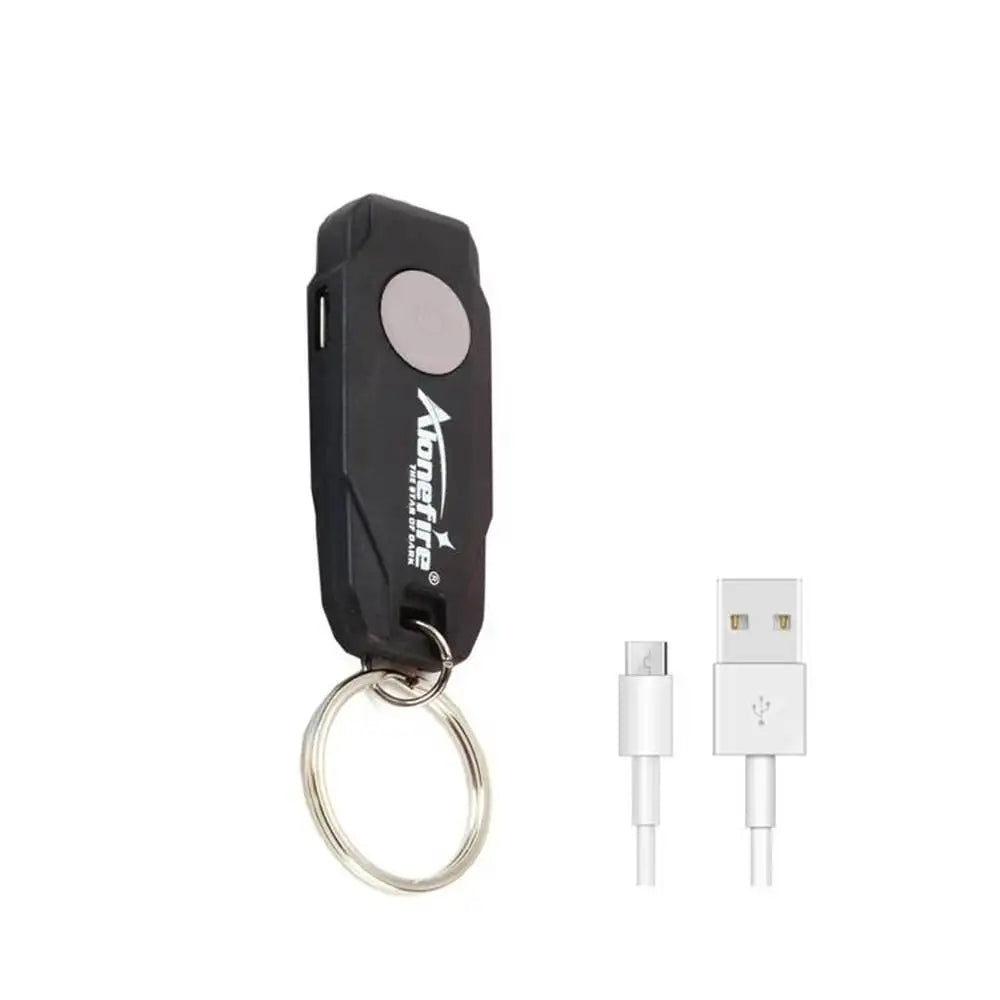 Mini LED Keychain Light | USB Rechargeable Compact Flashlight detail view