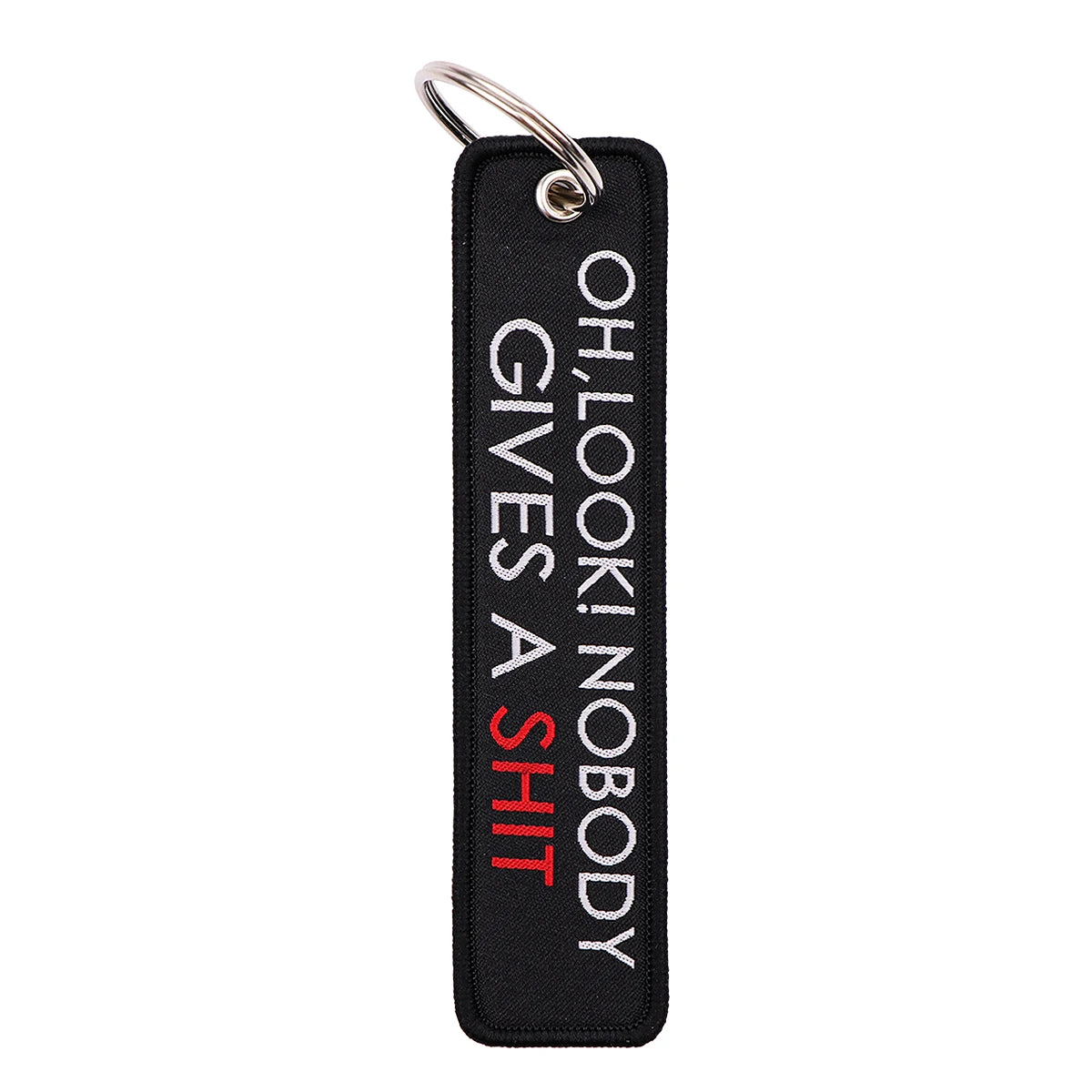 Embroidered Quote Key Fob | Personalized Gift Keyring alternate view