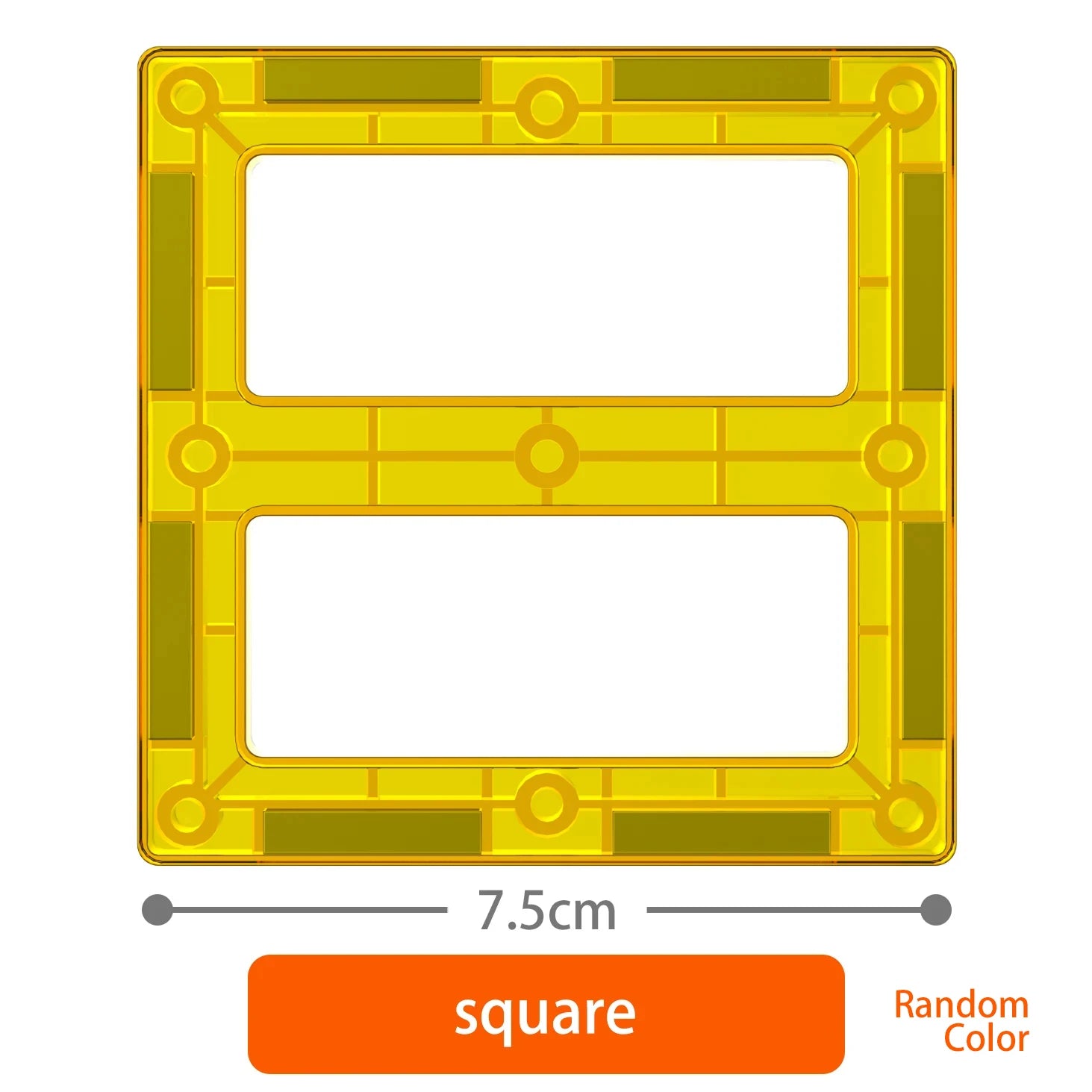 Magnetic Building Tiles Set | Educational Construction Toy for Kids close-up view