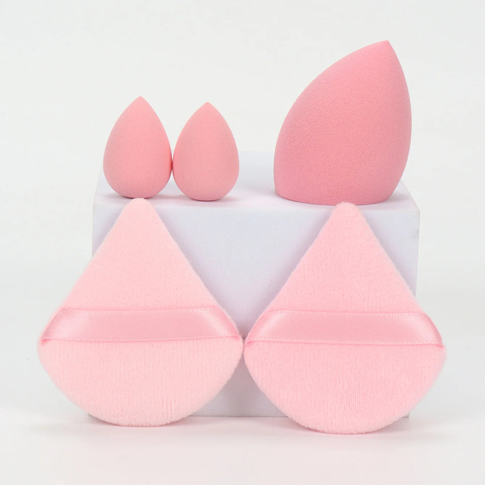 5Pcs Professional Makeup Sponge Set | Soft Polyurethane Foundation Blenders for Fla additional angle