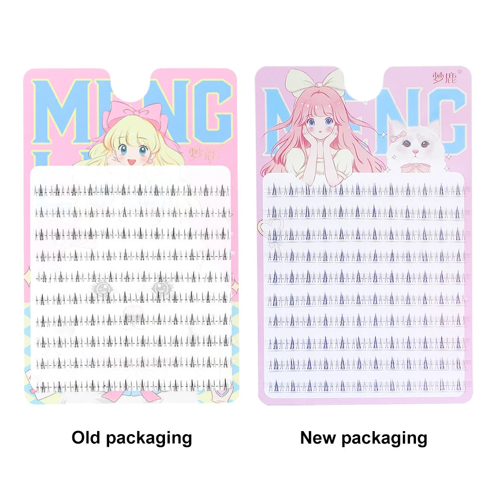 10 Rows 5-7mm Air Lower Eyelashes | Fairy Segmented Natural Under Lashes for Manga additional angle