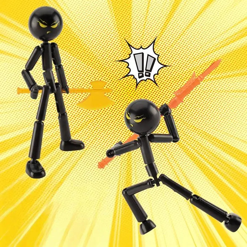 Movable Stickman Action Figure | DIY 3D Printed Robot Toy lifestyle view