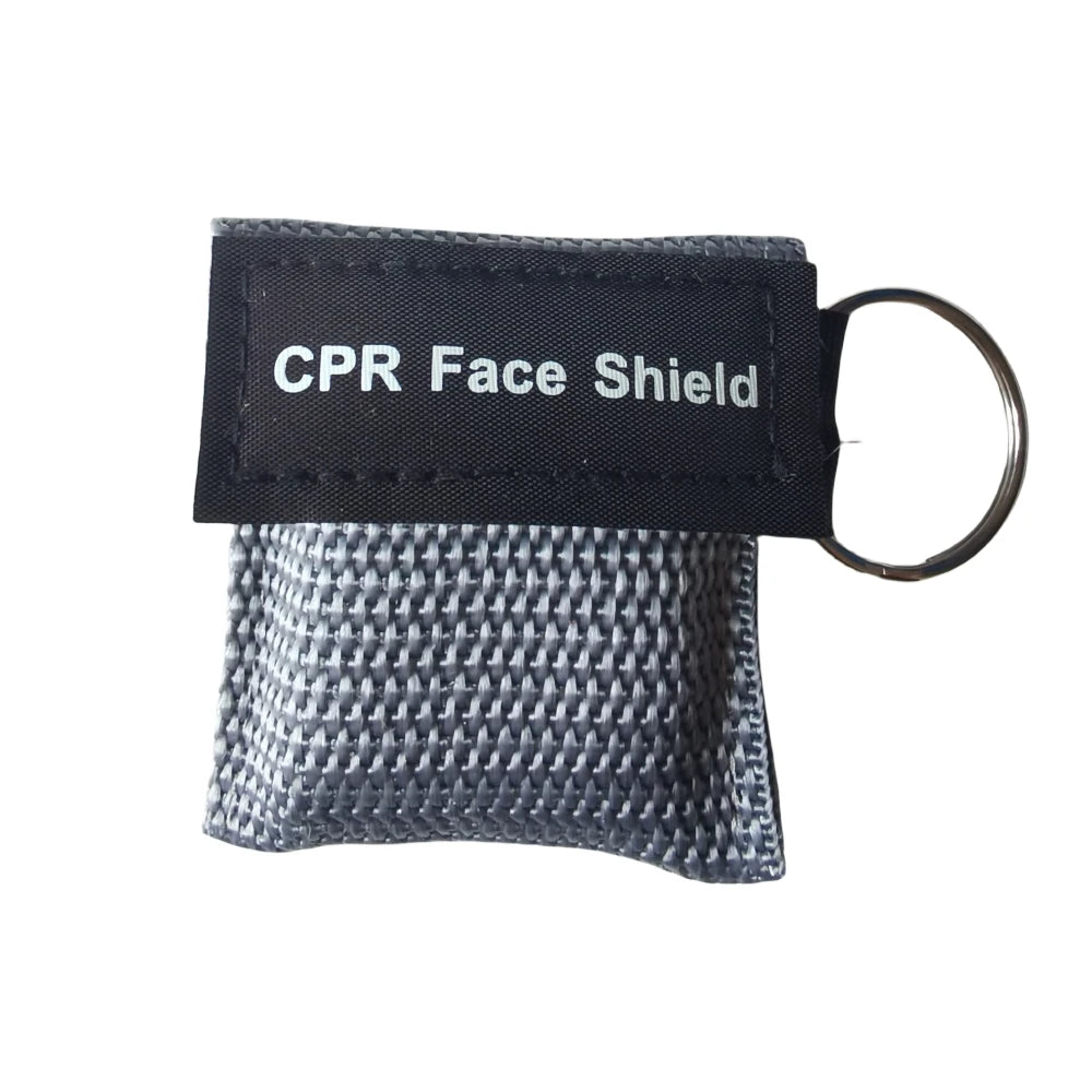 Compact CPR Face Shield Keychain | Portable Emergency Resuscitator Mask detail view