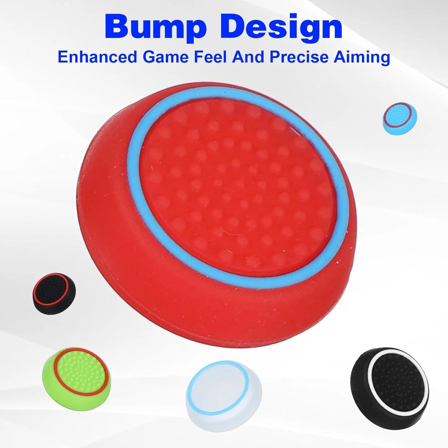 28 Pack Silicone Anti-Slip Thumb Grips for PS5 PS4 Controller | Multicolor Joystick Caps detail view