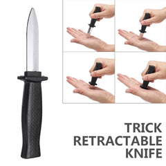 Props Toys Joke Magic Plastic Retractable Knife Joke Prank Props Knife Scary Trick Fake detail view