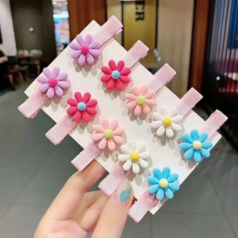 30PCS or 10PCS Hair Clips Girls Cute Cartoon Color Hair Accessories Candy Color Style alternate view