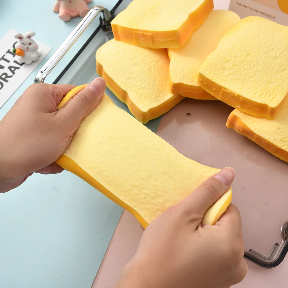 Squishy Toast Bread Squeeze Toy | Funny Fidget Toy for Stress Relief for Kids and Adults detail view