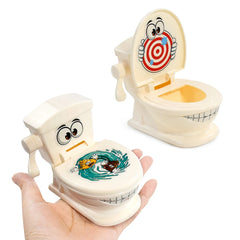 Ejection Toilet Joke Toy Stool Toilet Seat Two-Person Interactive Battle Table Game Sp close-up view