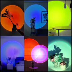 LED USB Sunset Lamp Projector | Home Party Decor Night Atmosphere Light for Bedroom Livi detail view