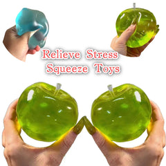 Green Apple Stress Ball | Slow Rebound Squishy Sensory Toy for ADHD and Autism alternate view