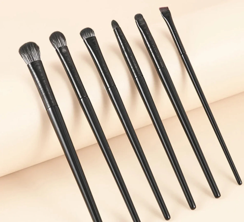 6PCS Eyes Makeup Brushes Set Professional Soft Contouring Eyeshadow Eyeliner Eyebrow Bru detail view