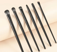 6PCS Eyes Makeup Brushes Set Professional Soft Contouring Eyeshadow Eyeliner Eyebrow Bru detail view