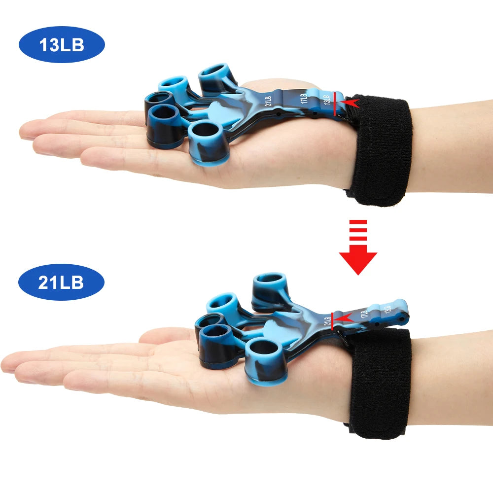 6 Level Finger Exerciser | Silicone Hand Strengthener for Musicians and Athletes lifestyle view