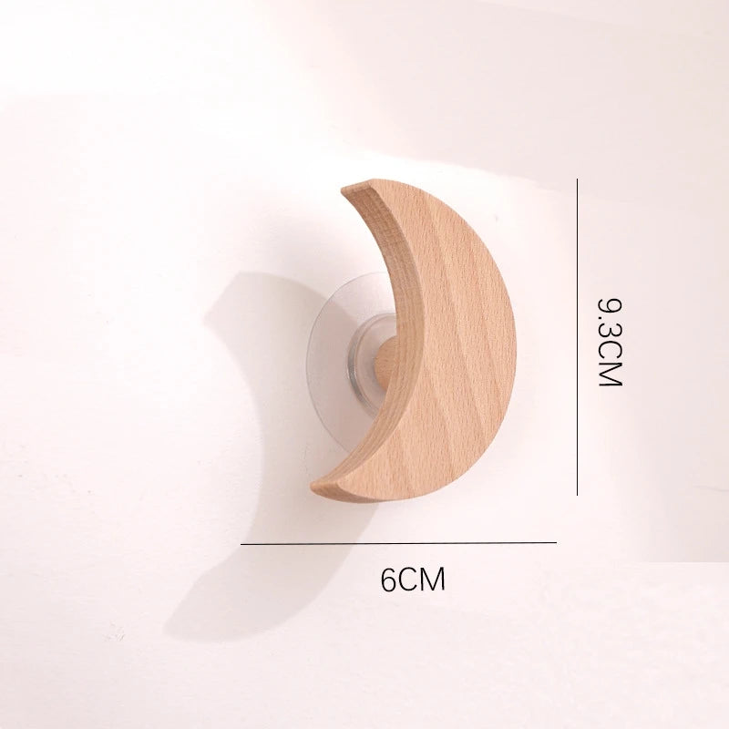 Wooden Animal Hook | Cute Wall Mounted Coat and Key Holder detail view