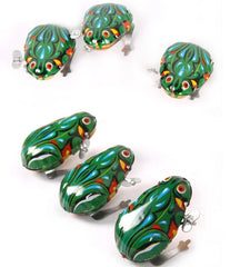 Classic Tin Wind-Up Jumping Iron Frog Toy Action Figure Ideal Classic Wind-Up Toys Perfe detail view