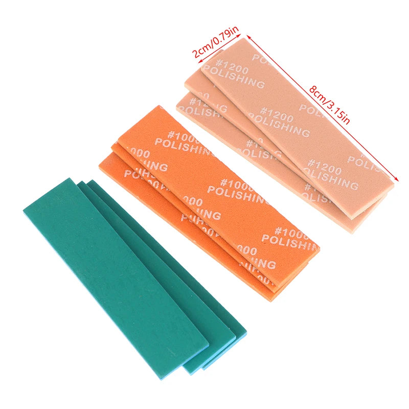9Pcs Semi-rigid Sanding Sticks for Model Making | Plastic Model Polishing Tool Set additional angle