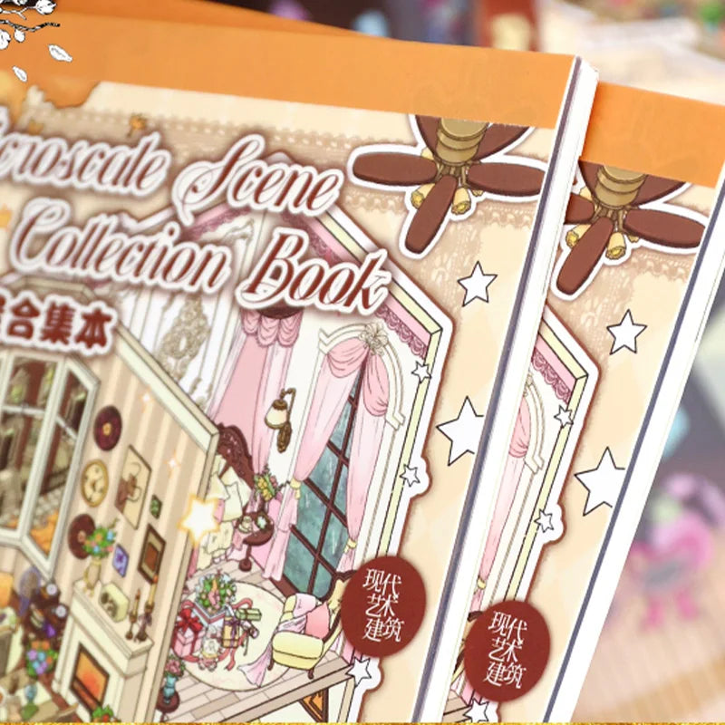 Mr. Paper Modern Art Architecture Sticker Book 29pcs | Miniature Room Design and DIY J close-up view