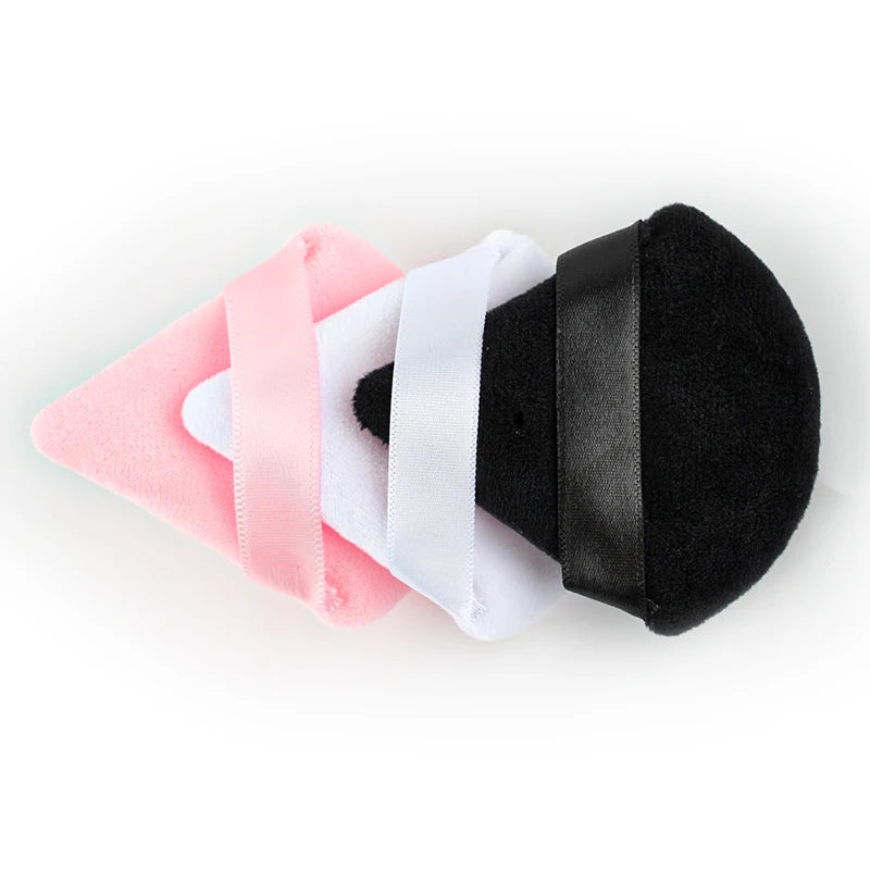 1/2/4pcs Triangle Powder Puff Soft Velvet Facial Makeup Sponge Puff Mixer Beauty Fo additional angle