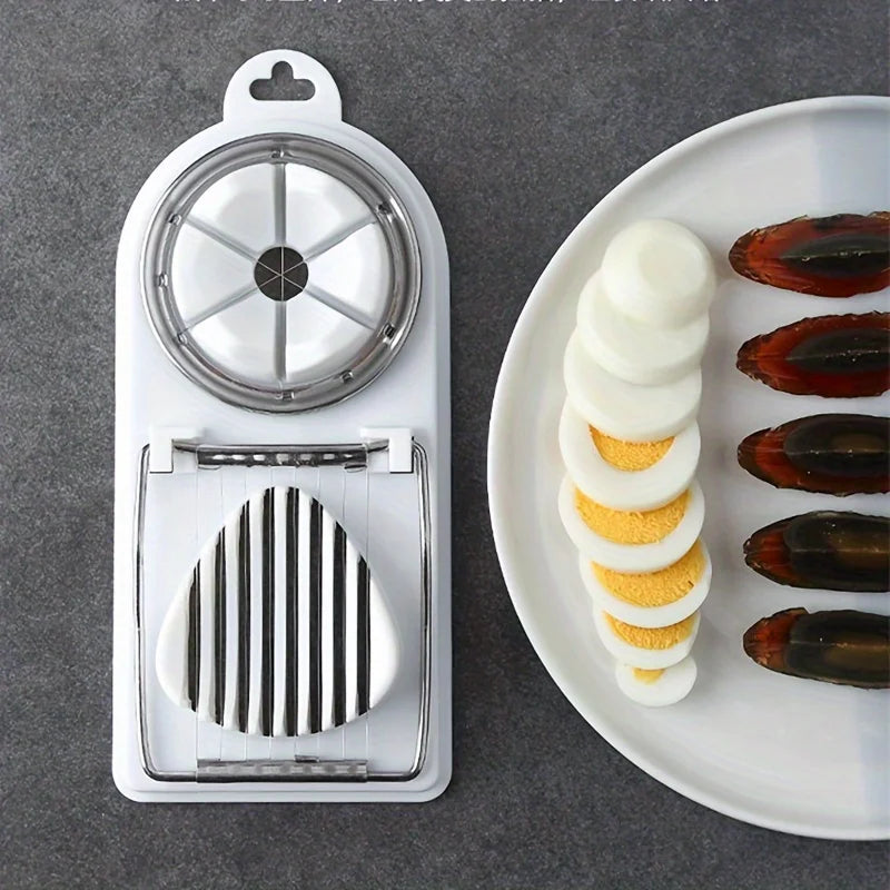 Home Multifunctional Egg Slicer | Boiled Egg and Vegetable Cutter Tool additional angle