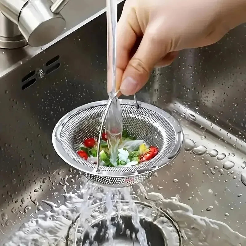 1pc Kitchen Sink Strainer W/Handle, RV Kitchen Sink, Sink Waste Strainer, Stainless S alternate view